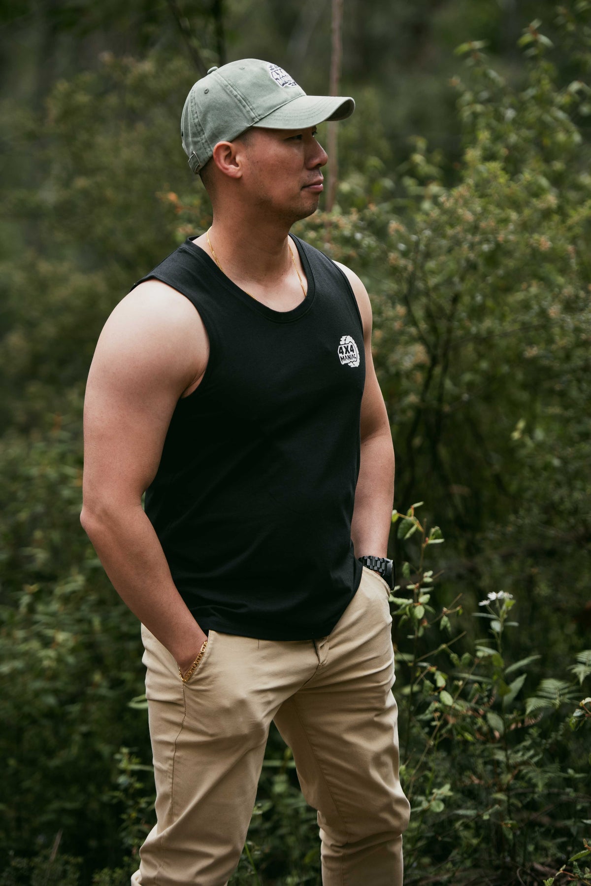 Black Mens' Tanktop