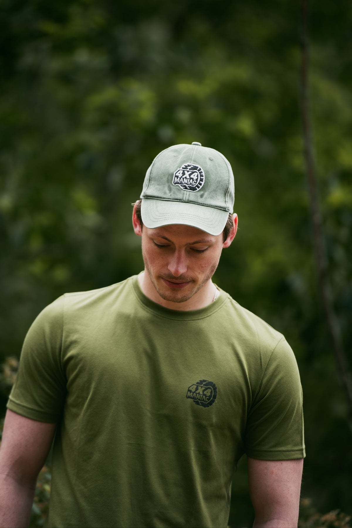 Mens' 4X4 lovers Army Green Tee